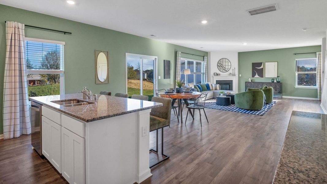 Furnished interior in a model home at Catlett Cove in Knoxville (Image 7). Furnished interior in a model home at Catlett Cove in Knoxville (Image 7).
