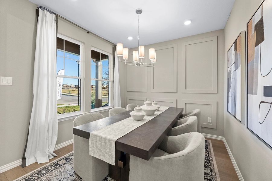 Furnished interior in a model home at Brookshire at Legacy Hills-50s in Celina (Image 4).