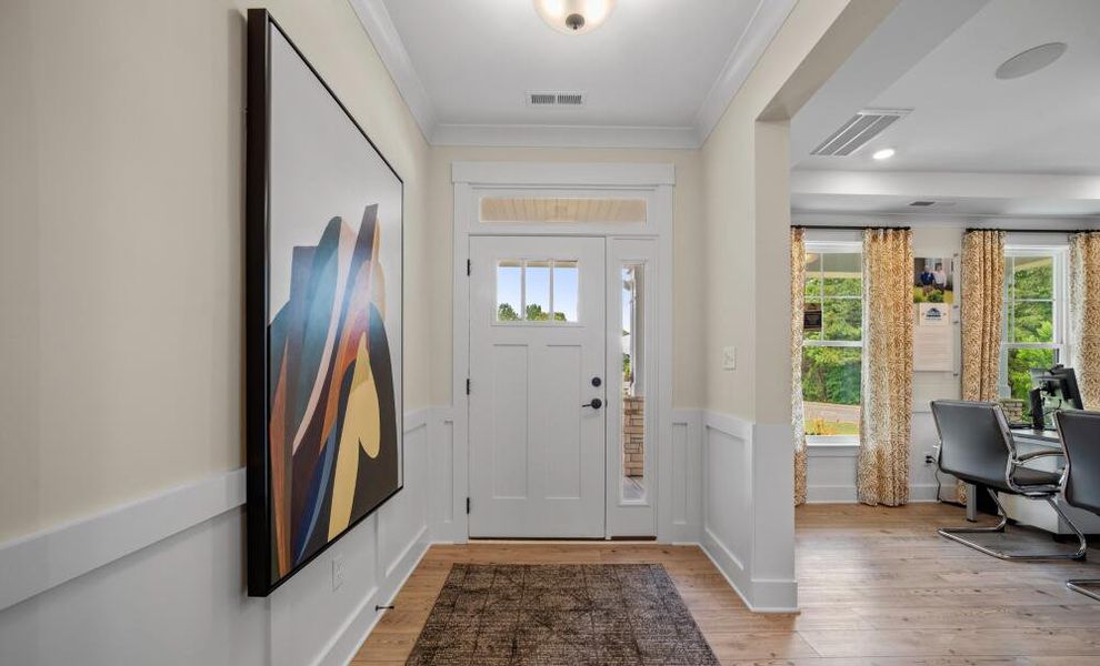 Furnished interior in a model home at Twin Creek Forsyth in Kernersville (Image 3).