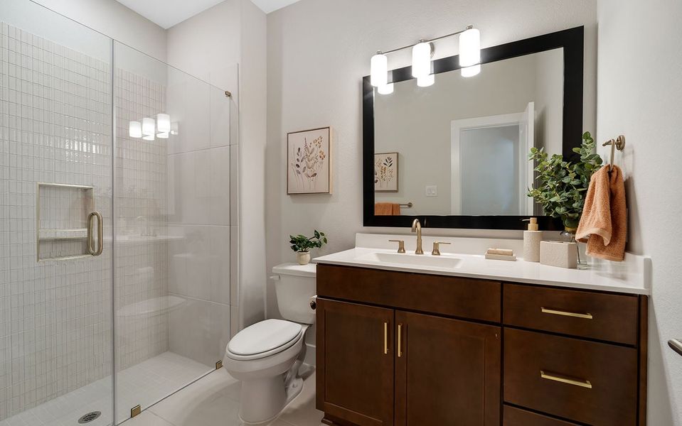 Furnished interior in a model home at Westridge in McKinney (Image 23).