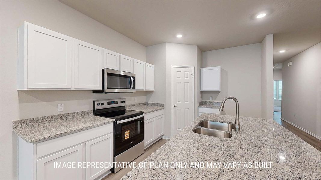 Furnished interior in a model home at The Terrace Duplexes in Temple (Image 3). Furnished interior in a model home at The Terrace Duplexes in Temple (Image 3).