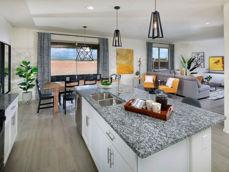 The 2380 floorplan modeled at Meadows at Rancho Marana in Marana, AZ.