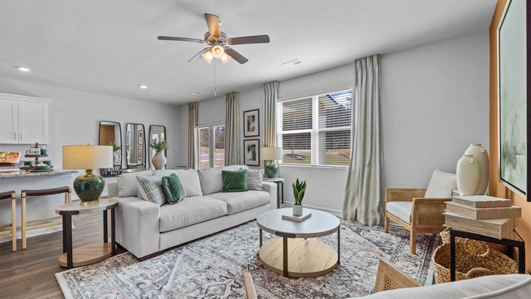 Furnished interior in a model home at Southwind Village in Evans (Image 18). Furnished interior in a model home at Southwind Village in Evans (Image 18).