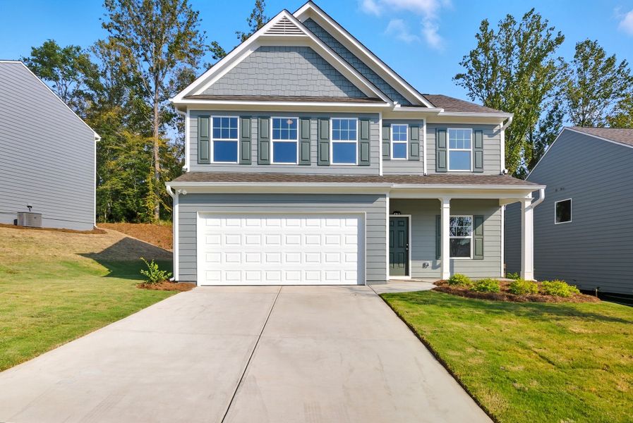 Front exterior of a home in the Meadowyn community, located in Cartersville, GA (Image 3). Front exterior of a home in the Meadowyn community, located in Cartersville, GA (Image 3).