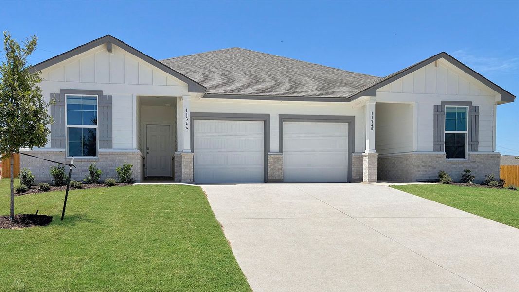 Front exterior of a home in the The Terrace Duplexes community, located in Temple, TX (Image 2). Front exterior of a home in the The Terrace Duplexes community, located in Temple, TX (Image 2).
