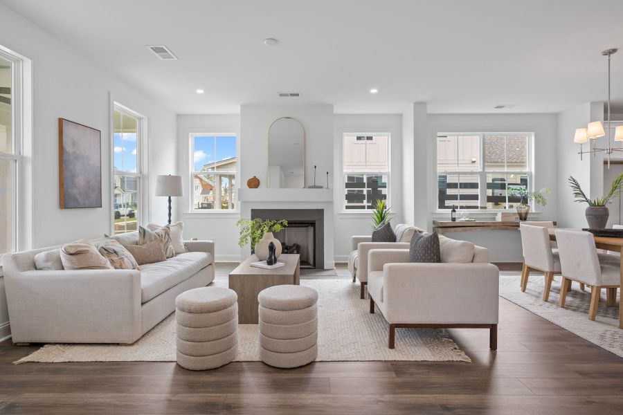 Furnished interior in a model home at Midtown Nexton/Piedmont in Summerville (Image 3). Furnished interior in a model home at Midtown Nexton/Piedmont in Summerville (Image 3).