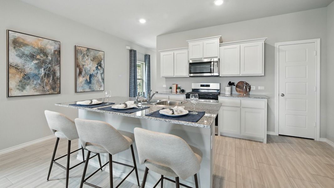 Furnished interior in a model home at Monarch at the Meadows in Denton (Image 3). Furnished interior in a model home at Monarch at the Meadows in Denton (Image 3).