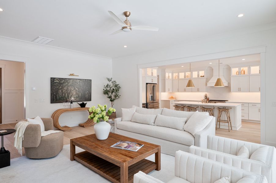 Furnished interior in a model home at Church Creek Reserve in Johns Island (Image 5).