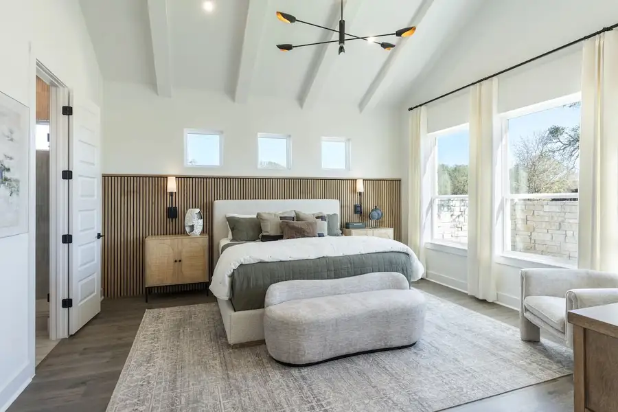 Furnished interior in a model home at Persimmon in Buda (Image 6).