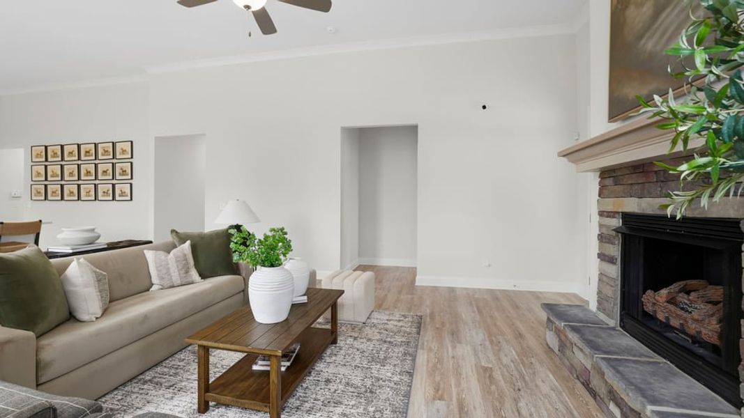 Furnished interior in a model home at Arrowood Acres in Enoree (Image 22).