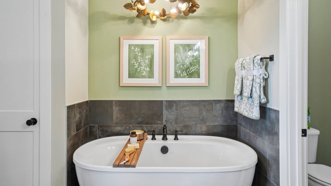 Primary bathroom with dedicated soaking tub Primary bathroom with dedicated soaking tub