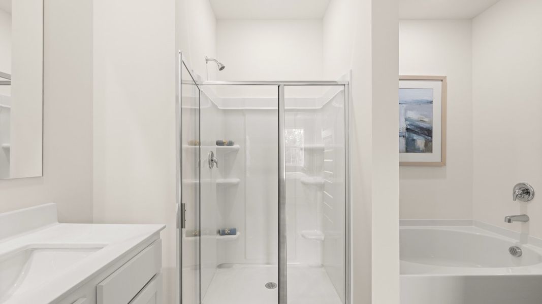 Furnished interior in a model home at Champion's Run in Lithonia (Image 29).