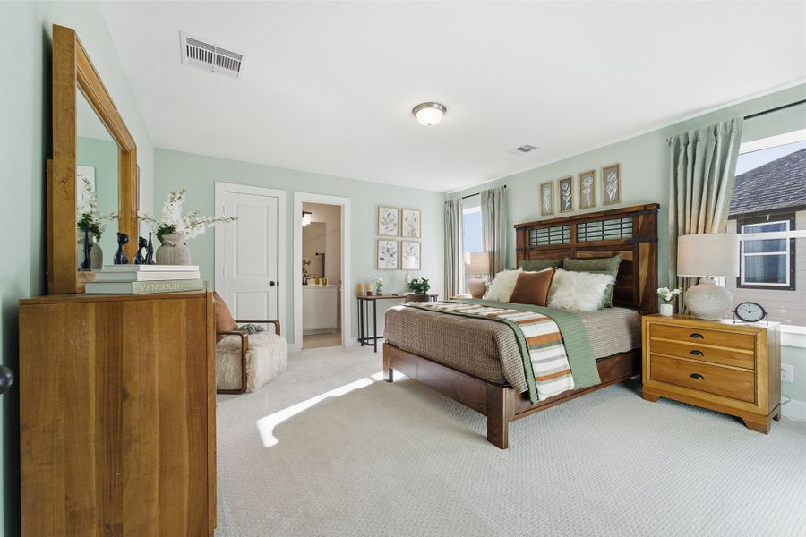 Furnished interior in a model home at Ashland in Angleton (Image 81).