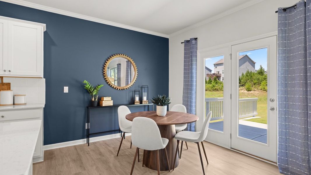 Furnished interior in a model home at Lost Creek in Dallas (Image 23).