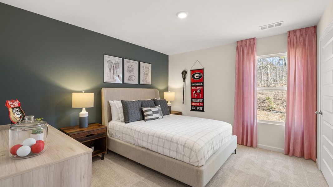 Furnished interior in a model home at Brooks Village in Dacula (Image 24).