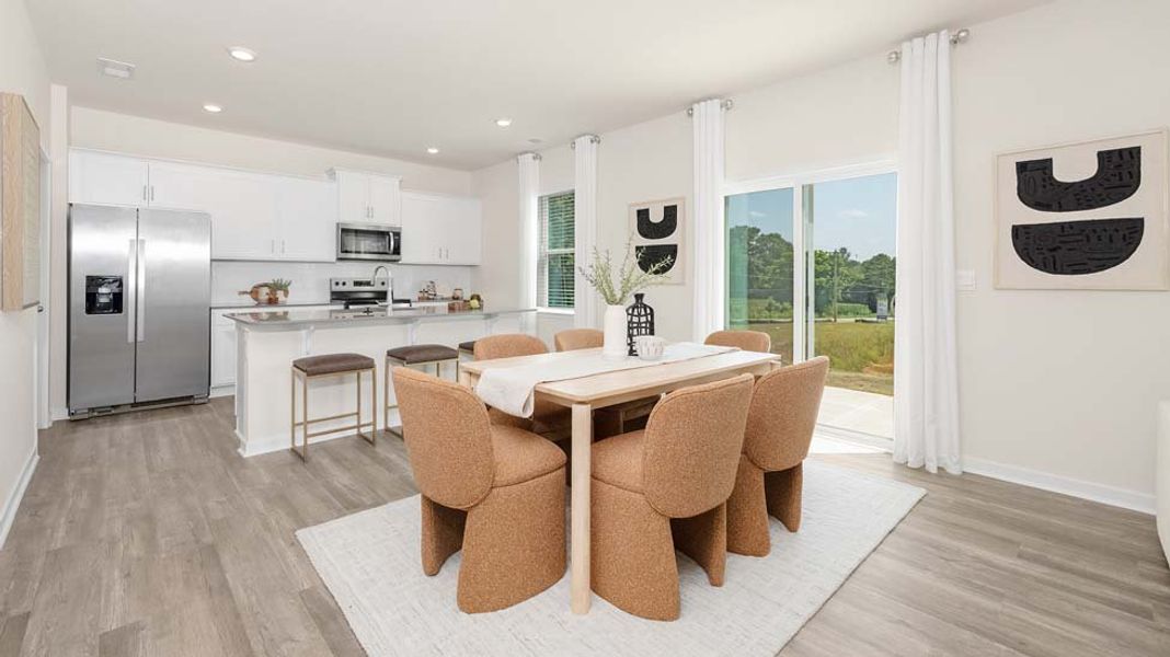 Furnished interior in a model home at Bristol Terrace in Statesville (Image 9).