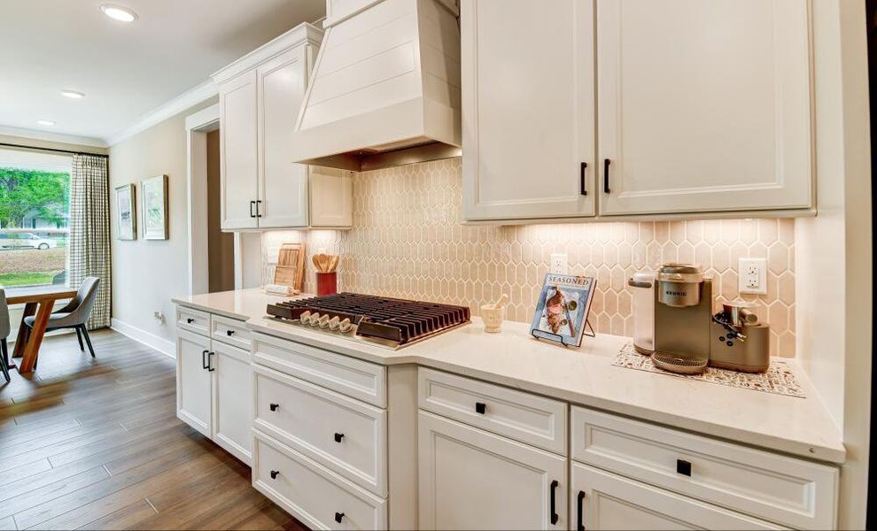 Furnished interior in a model home at Twin Creek Forsyth in Kernersville (Image 28).