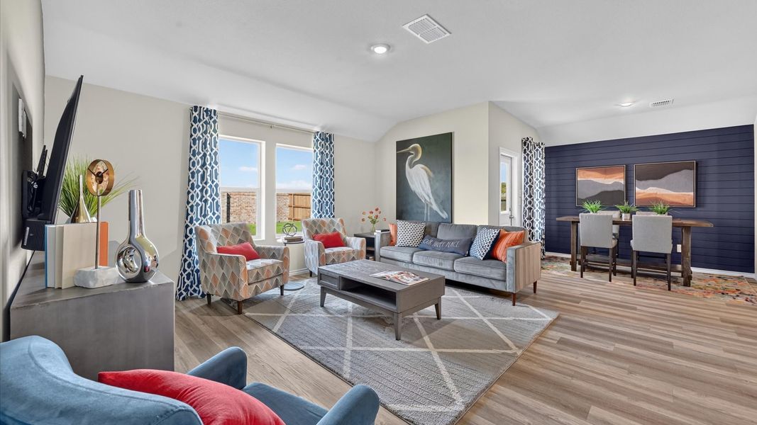 Furnished interior in a model home at The Hills at Reunion in Newark (Image 25).