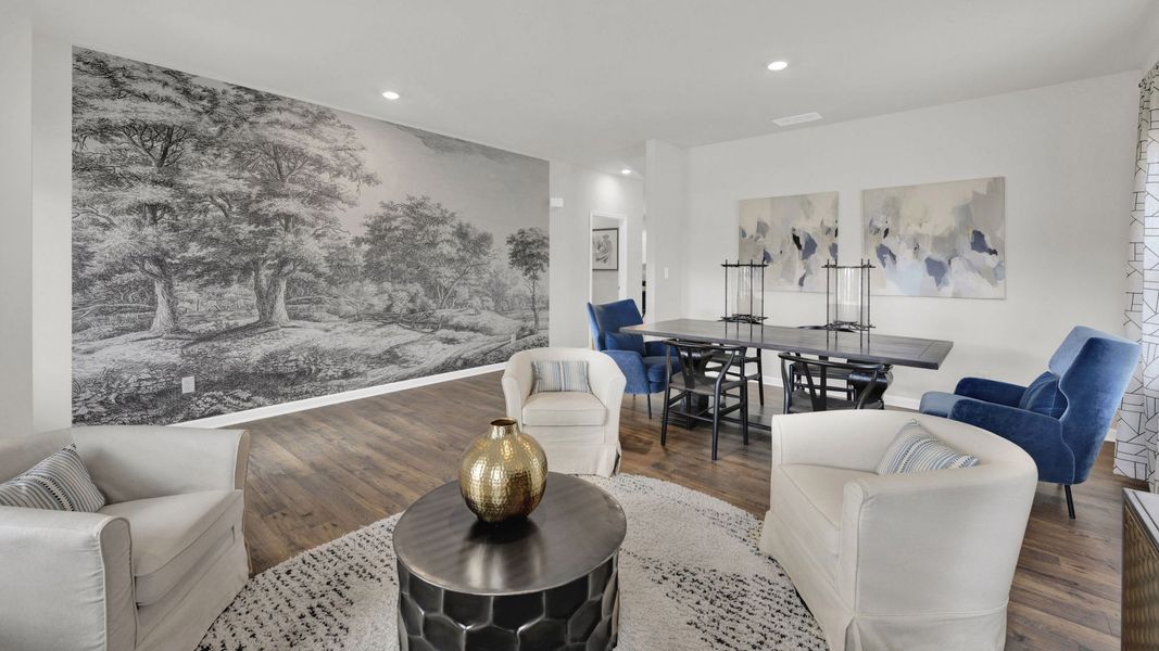 Furnished interior in a model home at Sweet Briar in Ooltewah (Image 5).