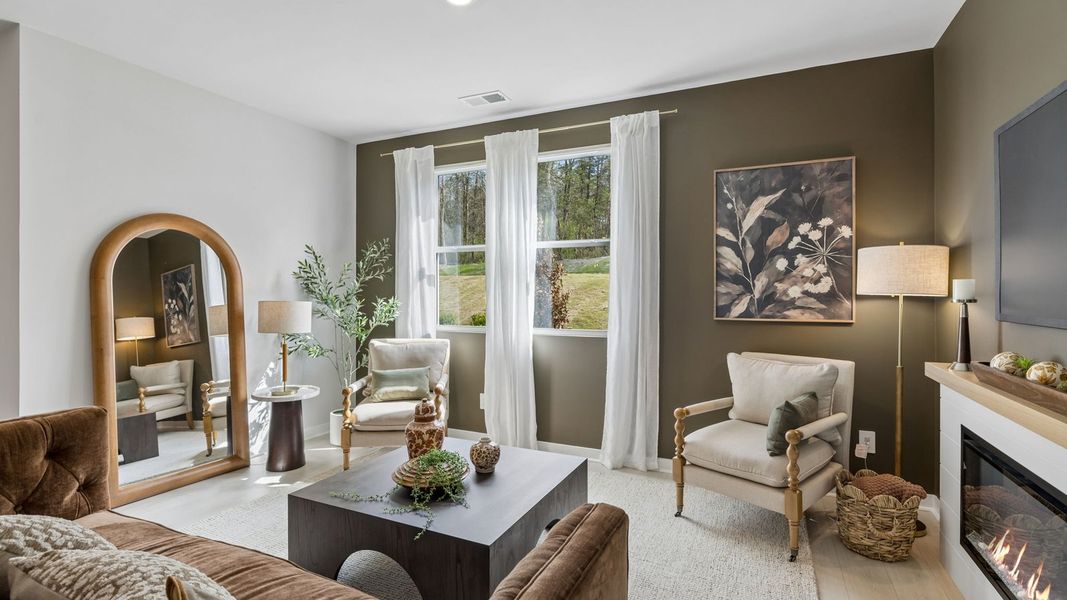 Furnished interior in a model home at Reserve at Hickory Ridge in Columbia (Image 38).