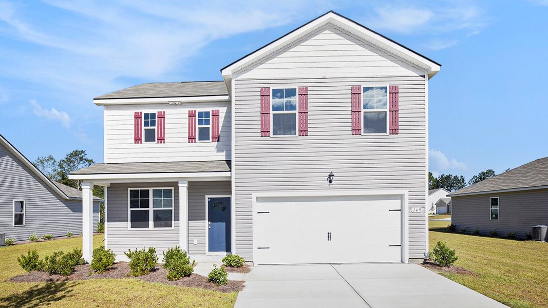 Front exterior of a home in the Magnolia Farms community, located in Florence, SC (Image 8).
