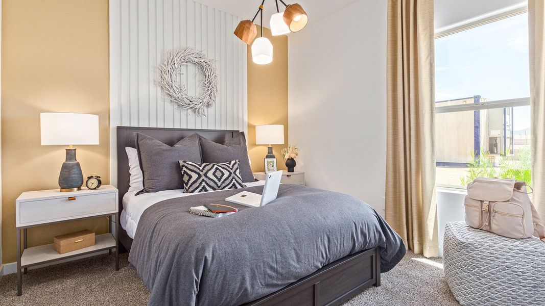 Furnished interior in a model home at Redford Estates in Tucson (Image 24).