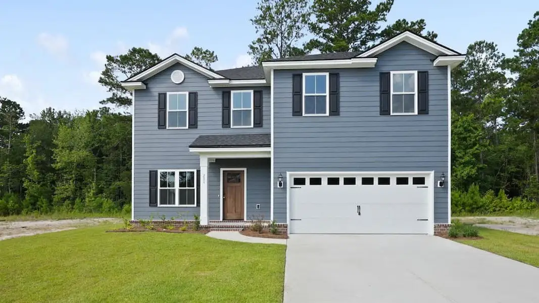Front exterior of a home in the New Haven At Belmont Glen community, located in Guyton, GA (Image 1). Front exterior of a home in the New Haven At Belmont Glen community, located in Guyton, GA (Image 1).