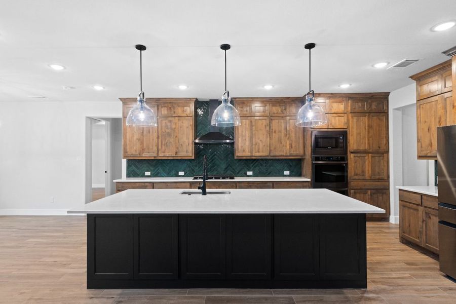 Furnished interior in a model home at Lola Creek Ranch in Boyd (Image 52).