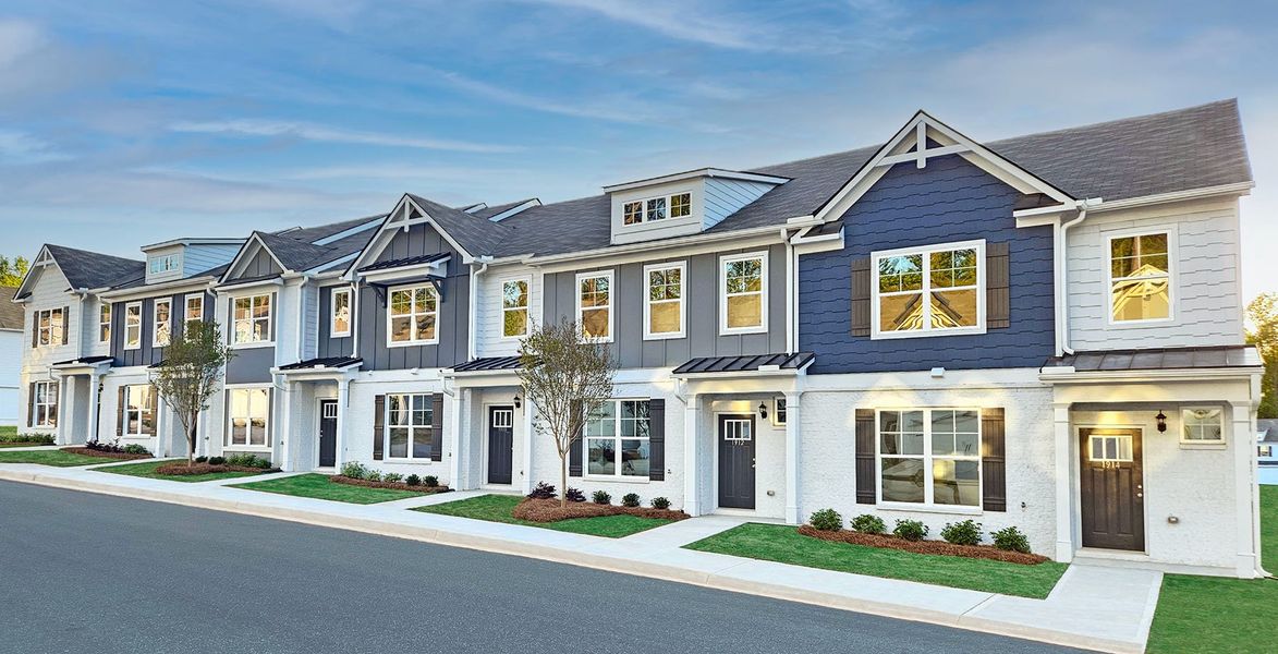 Front exterior of a home in the Old Salem Crossing community, located in Conyers, GA (Image 1).
