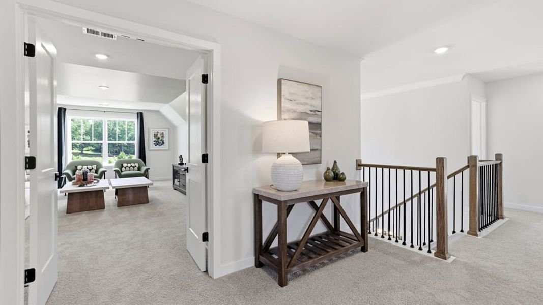 Furnished interior in a model home at Harrison Valley in Simpsonville (Image 18).