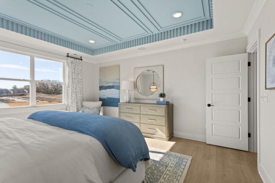 Furnished interior in a model home at Founders Club in Moore (Image 17).