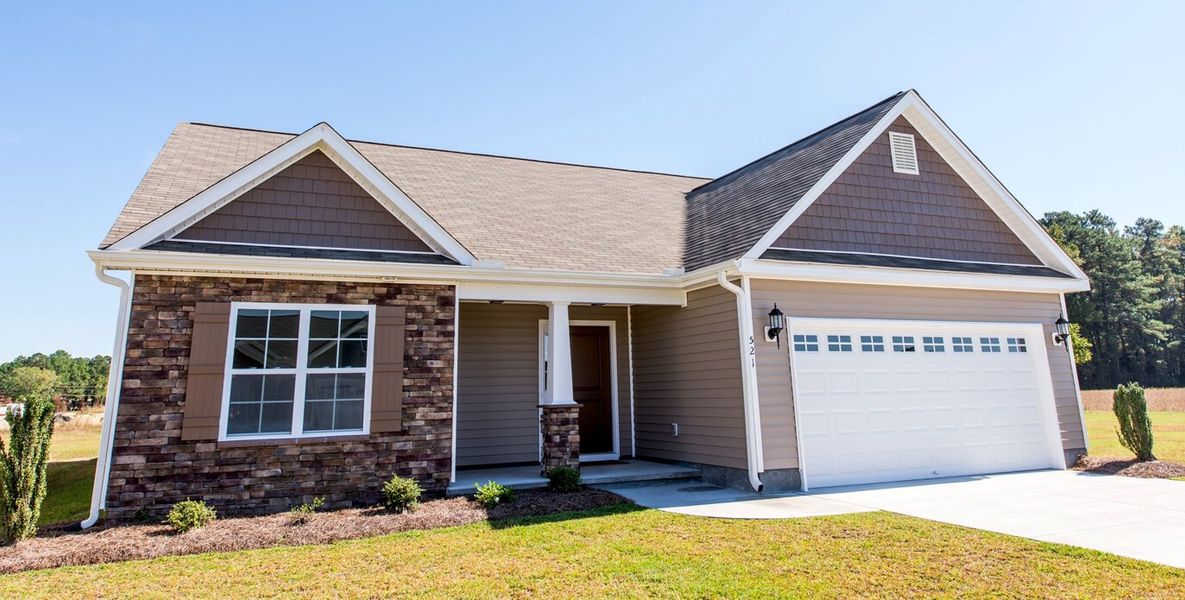 Front exterior of a home in the Davenport Farms community, located in Winterville, NC (Image 8).