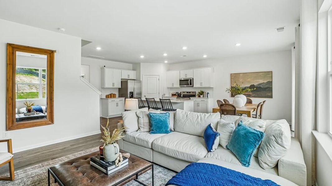 Furnished interior in a model home at Hawley Glen in Lillington (Image 5).