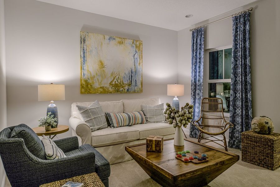 Furnished interior in a model home at Heritage Trace in Nocatee in Ponte Vedra (Image 5). Furnished interior in a model home at Heritage Trace in Nocatee in Ponte Vedra (Image 5).