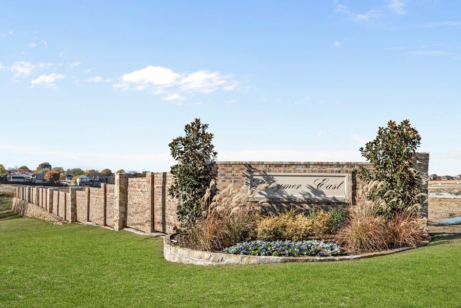 Kreymer Entrance. New Homes in Wylie, TX