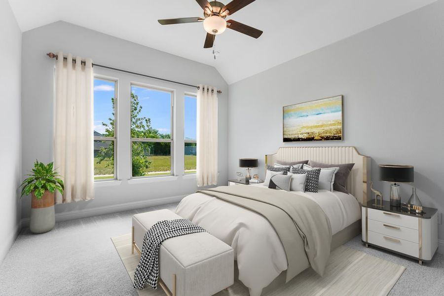 Furnished interior in a model home at The Ranch at Uptown Celina 40s in Celina (Image 15).