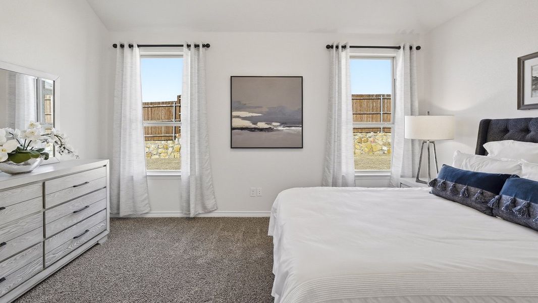 Furnished interior in a model home at The Woods at Lindsey Place in Anna (Image 94).