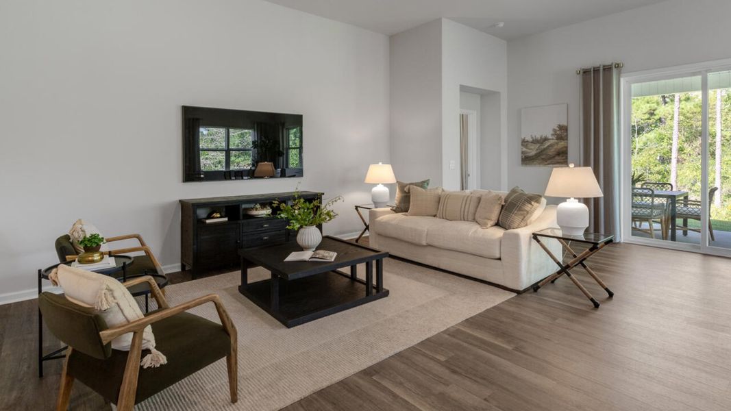 Furnished interior in a model home at Grayson Park in Leland (Image 14).