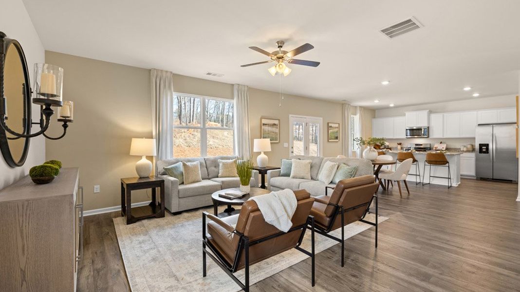 Furnished interior in a model home at Brooks Village in Dacula (Image 13).
