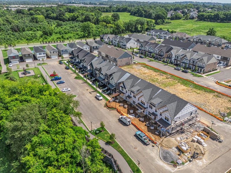 Aerial view of the Anderson Park community in Hendersonville, TN, showing layout and nearby surroundings (Image 21).