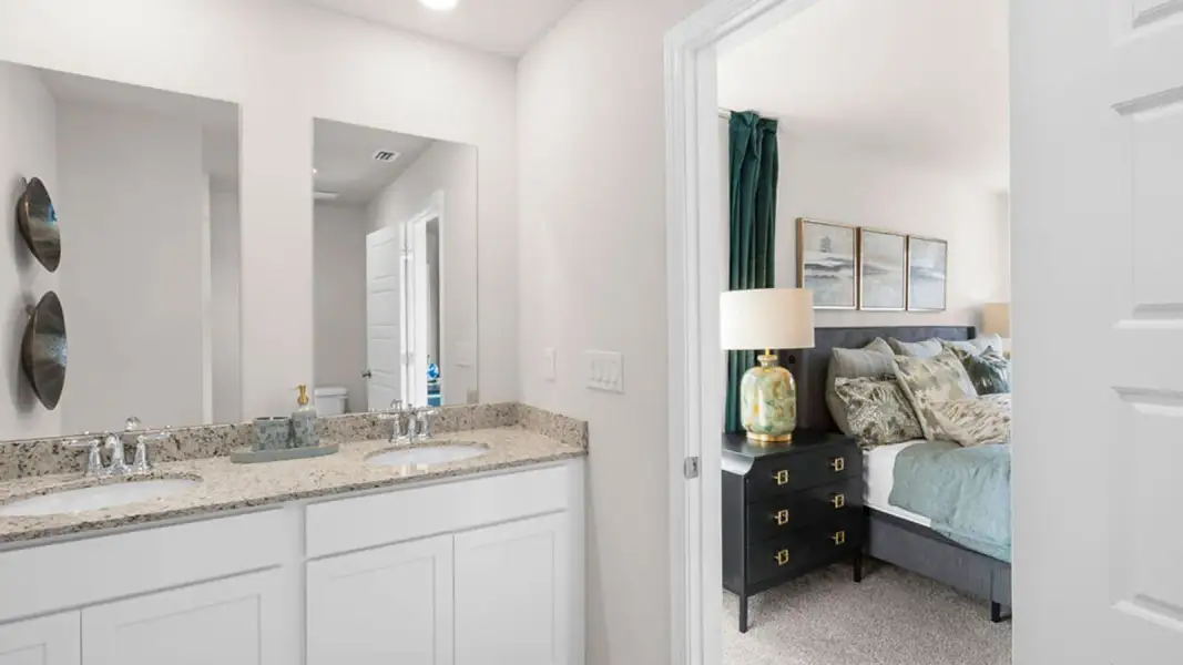 Furnished interior in a model home at Horseman's Bluff in Tallahassee (Image 25). Furnished interior in a model home at Horseman's Bluff in Tallahassee (Image 25).