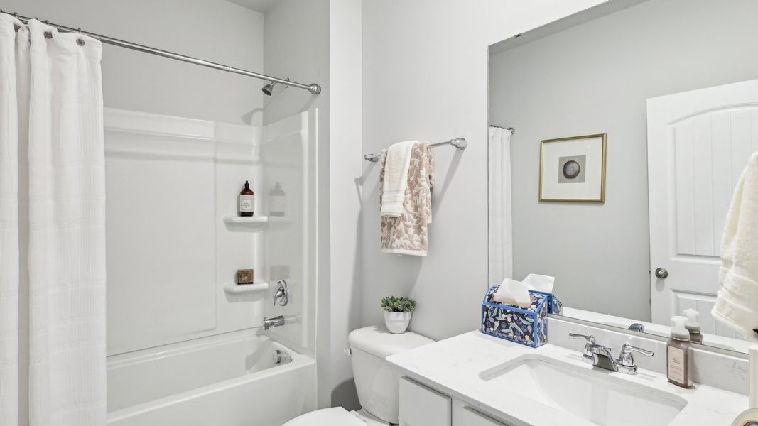 Furnished interior in a model home at Woodbridge Glen Single Family in Lebanon (Image 27). Furnished interior in a model home at Woodbridge Glen Single Family in Lebanon (Image 27).