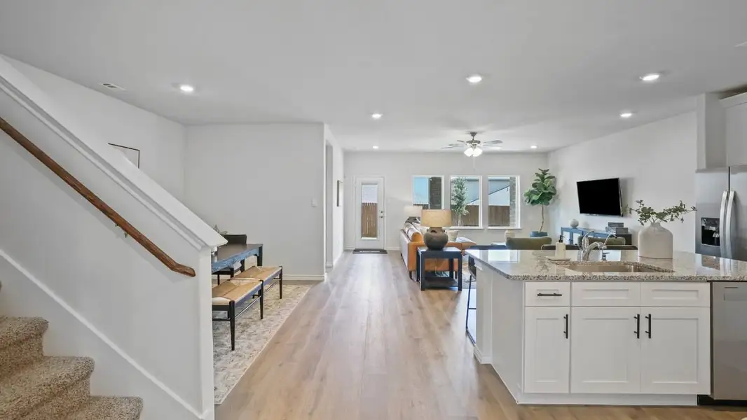 Furnished interior in a model home at The Preserve at Forum in Grand Prairie (Image 4). Furnished interior in a model home at The Preserve at Forum in Grand Prairie (Image 4).