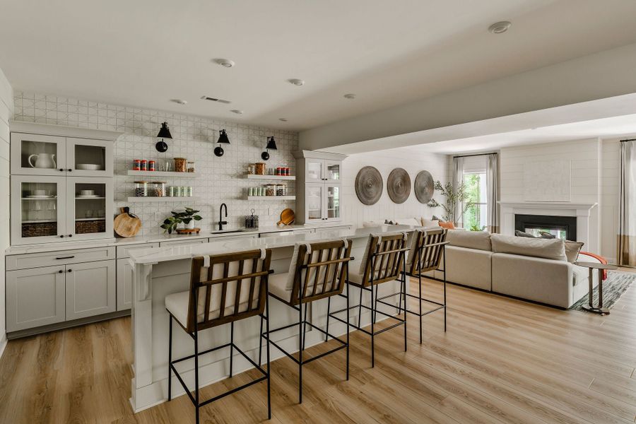 Furnished interior in a model home at Edgewater on Lake Tillery Inland in Norwood (Image 10).