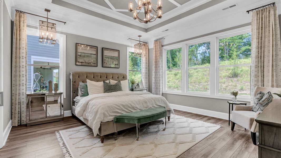 Furnished interior in a model home at Cresswind at Rocky River - OPEN 2026 in Locust (Image 27). Furnished interior in a model home at Cresswind at Rocky River - OPEN 2026 in Locust (Image 27).