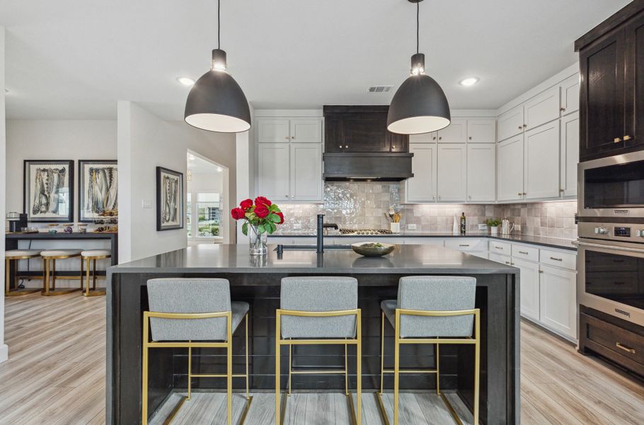 Furnished interior in a model home at Windsong Ranch in Prosper (Image 36).