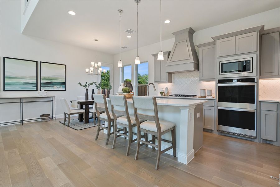Furnished interior in a model home at Colby Crossing Phase 2 in Mansfield (Image 5).
