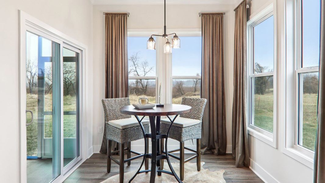 Furnished interior in a model home at Reserve at Tap Root Farms in Fletcher (Image 21).