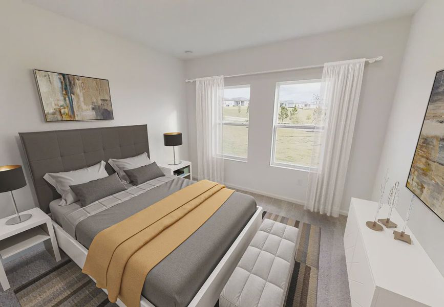 Furnished interior in a model home at Scenic Terrace in Lake Hamilton (Image 7).