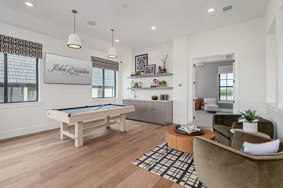 Furnished interior in a model home at Fields - Brookside North in Frisco (Image 28). Furnished interior in a model home at Fields - Brookside North in Frisco (Image 28).